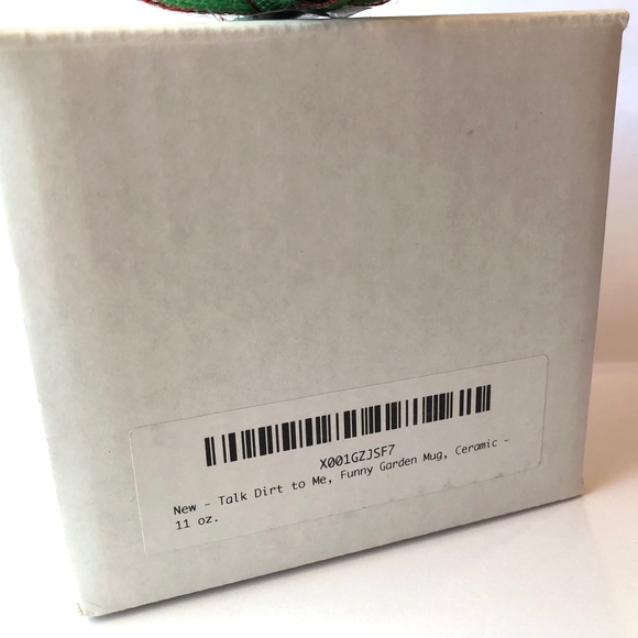 BARN OWL DESIGNS Talk Dirt To Me Funny Garden Mug for Gardeners Coffee Tea NWT! - Picture 10 of 10